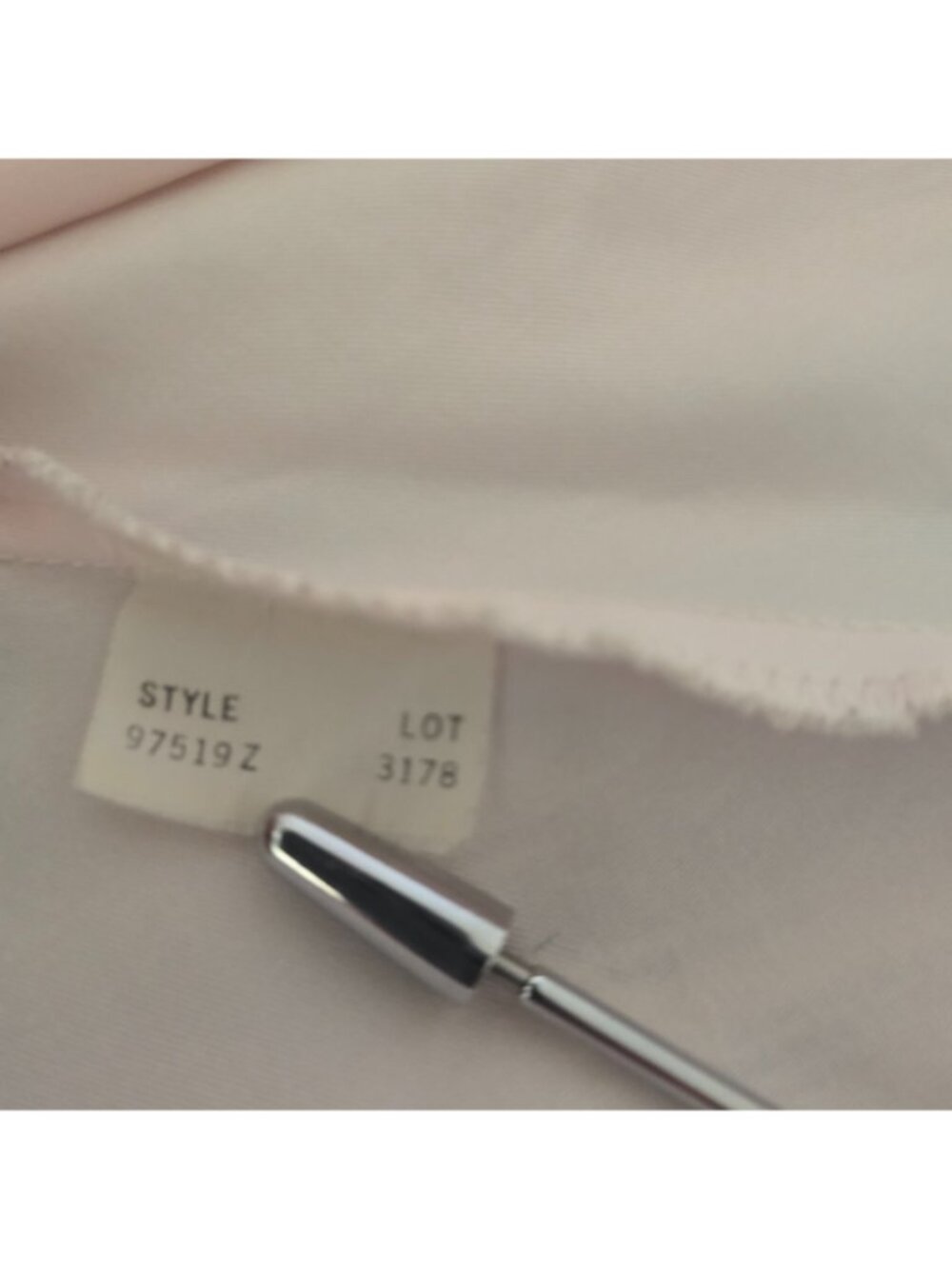 Vintage Chemise Nightgown Slip Blush Pink Satin Floral Lace Trim Womens Sz Small - Picture 11 of 12